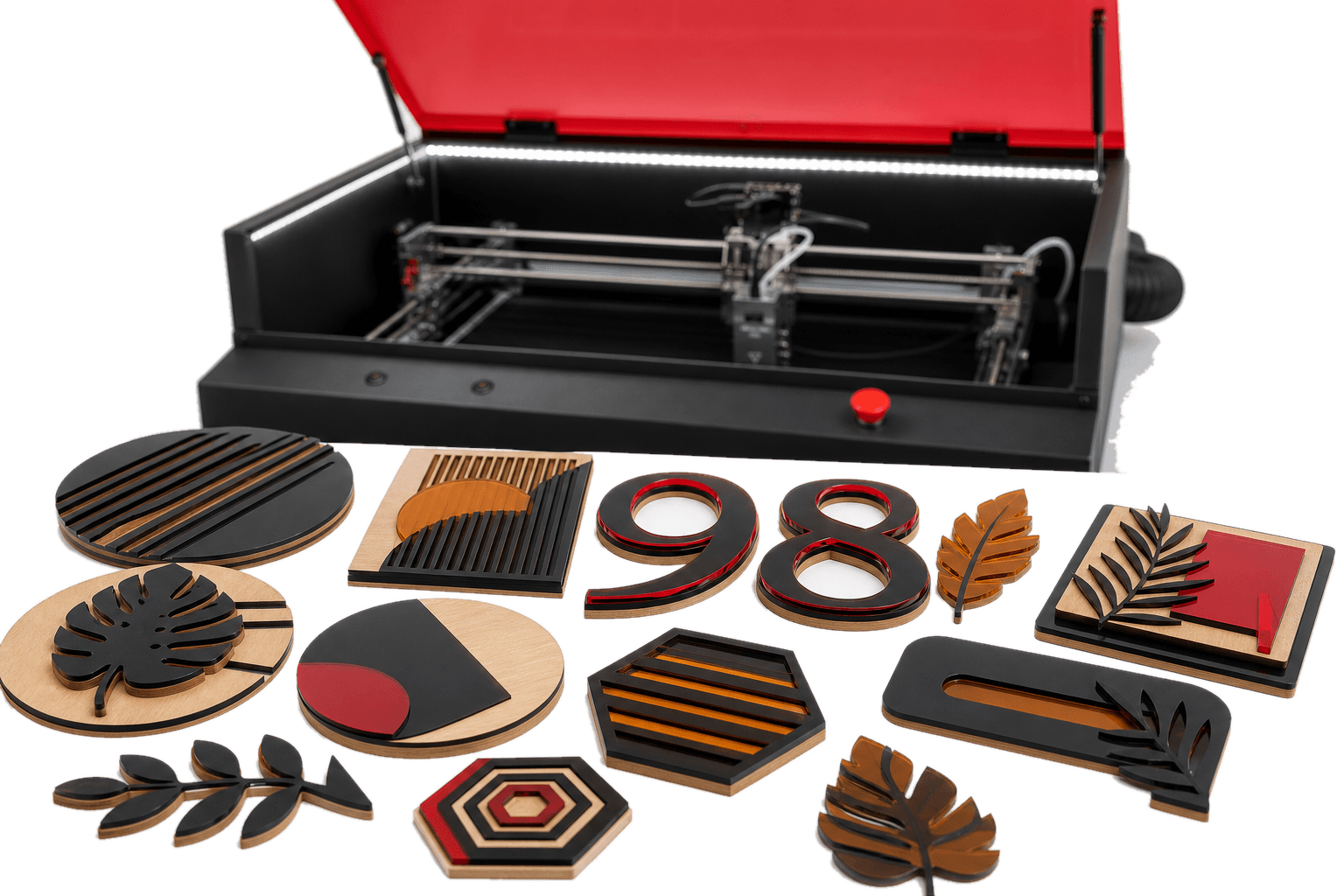 CNC Magia Roja v3 – Motorized Z and 30W Optical Laser