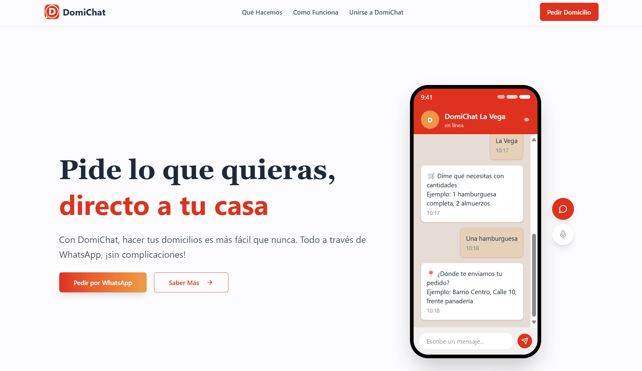 DomiChat – WhatsApp Delivery Agent for Rural Communities