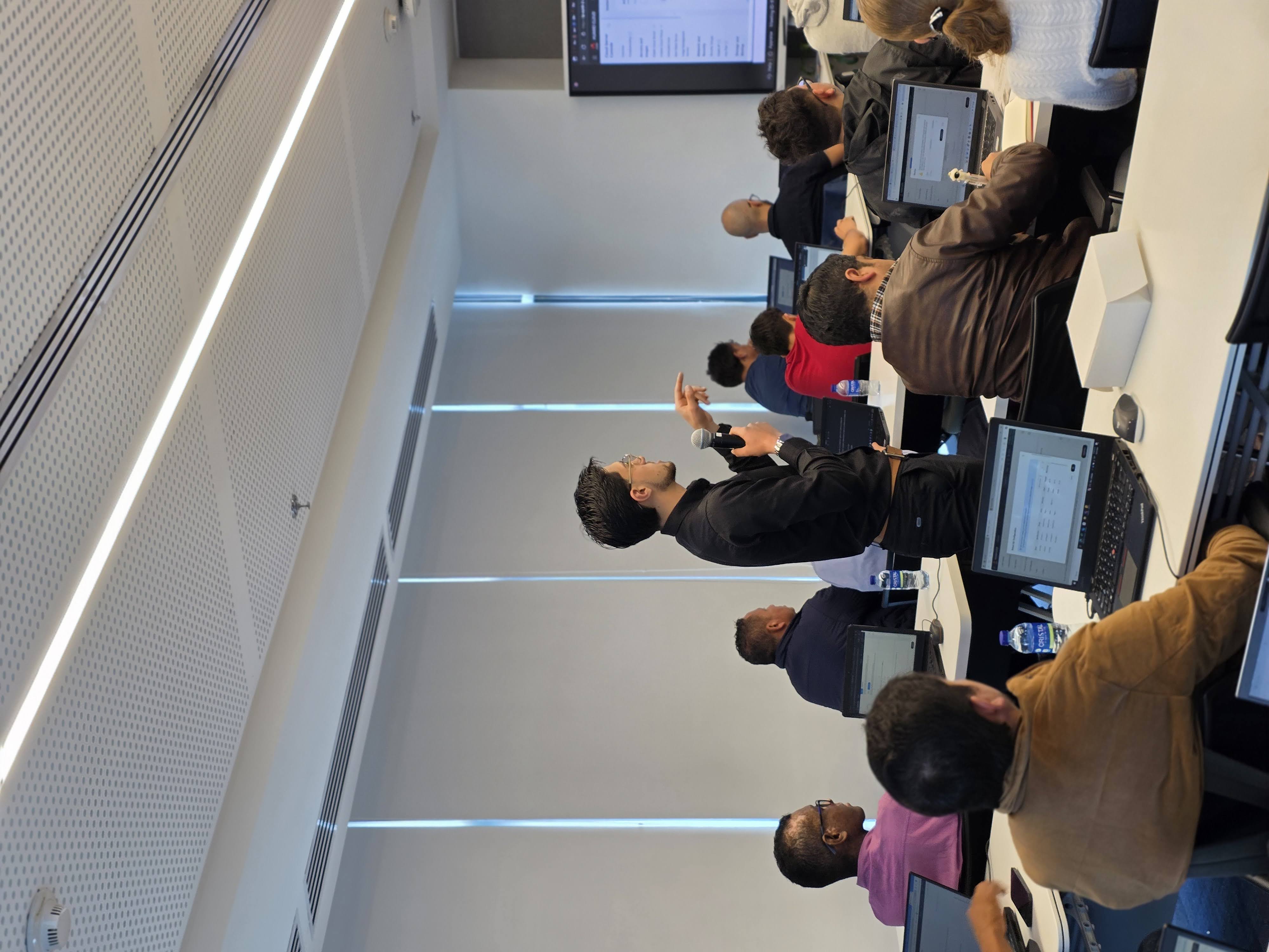 Leading training session